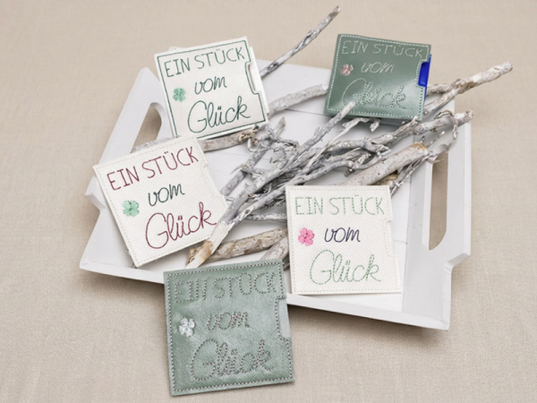 SchokoladenHülle Ein Stück vom Glück - ITH-Stickdatei